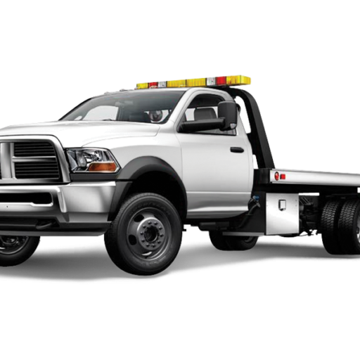 Dépanneuse à plateau blanche prête pour un dépannage voiture à Jette.