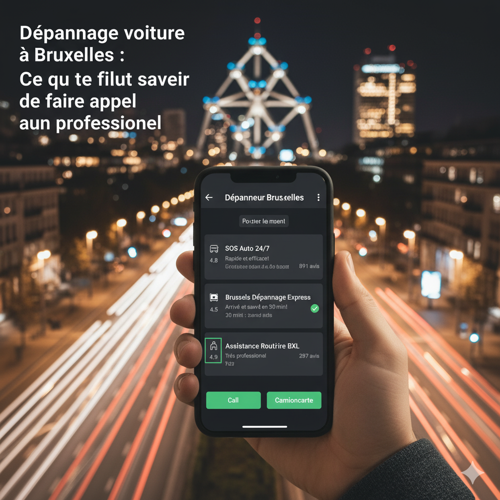 Choisir son service de dépannage auto à Bruxelles
