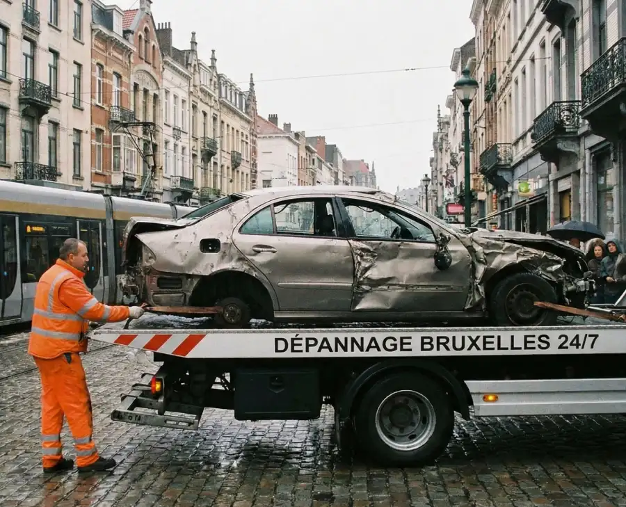 enlèvement d'épave à Bruxelles