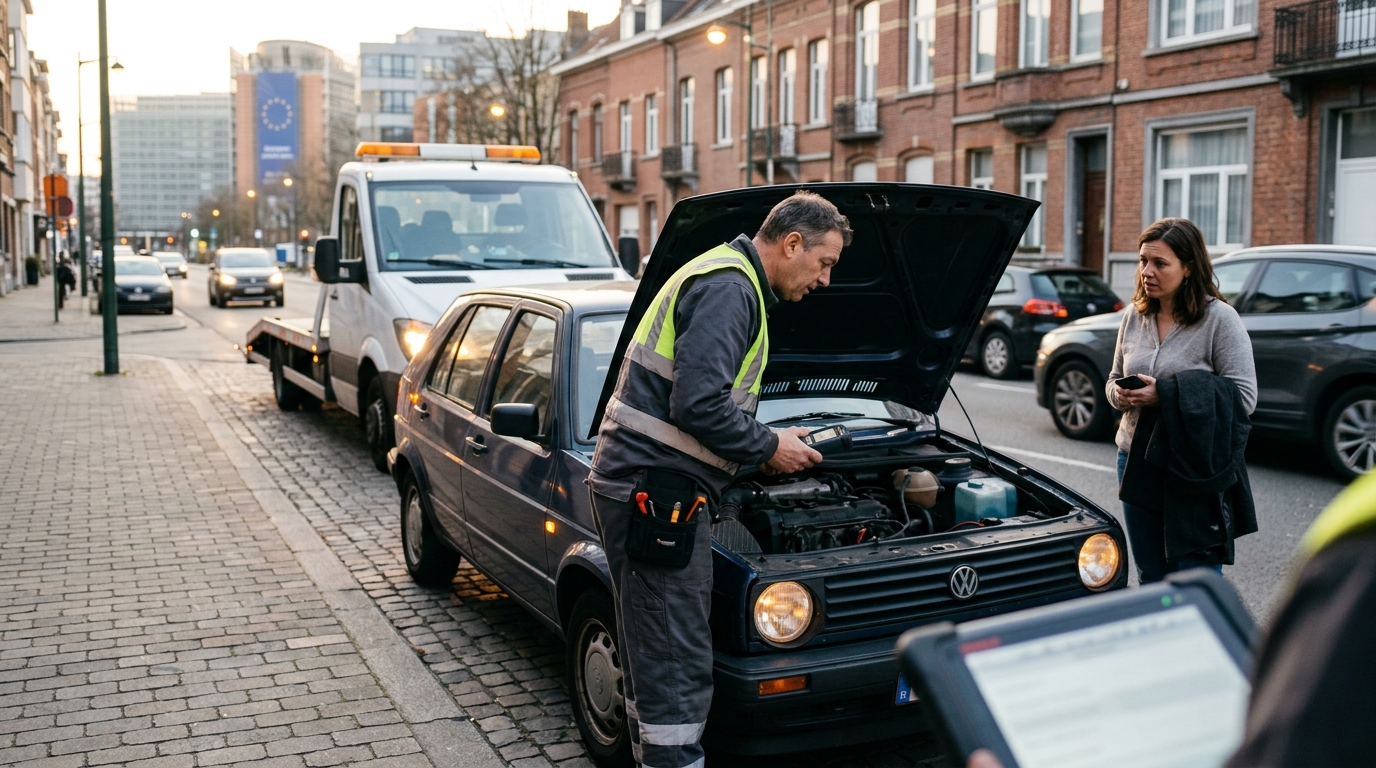 Délais d'intervention : combien de temps pour un dépanneur sur site à Bruxelles ?