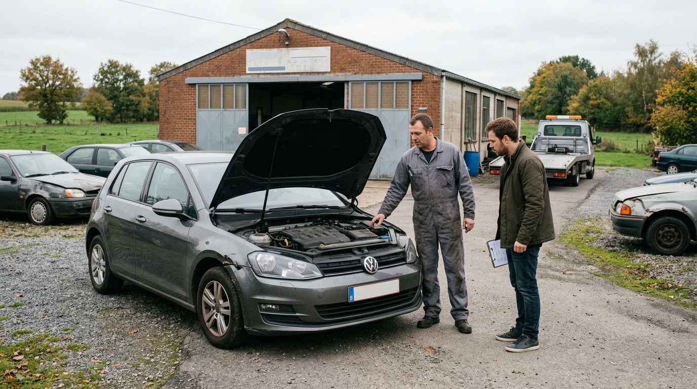 Quel prix espérer pour une voiture en panne en Belgique en 2026 ?