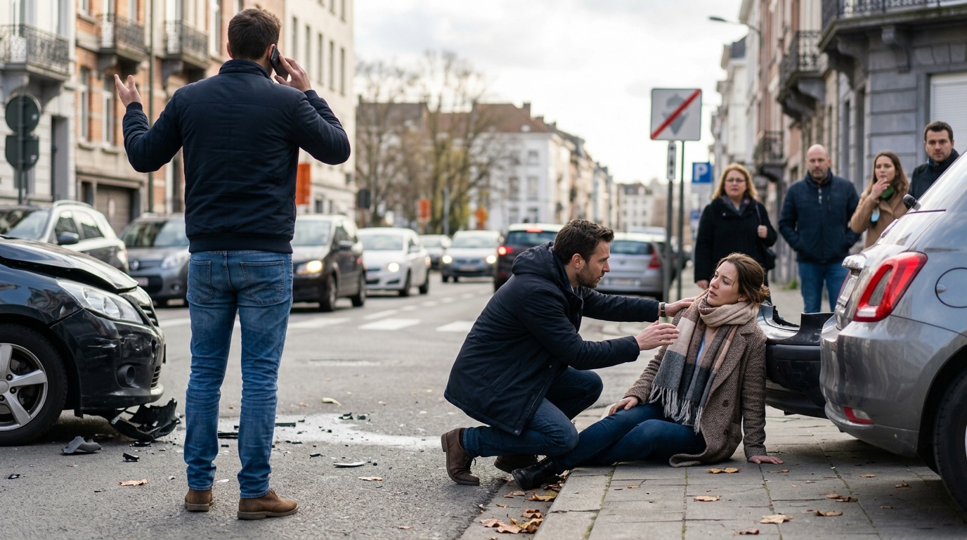 Évaluer les blessés et appeler les secours à Bruxelles