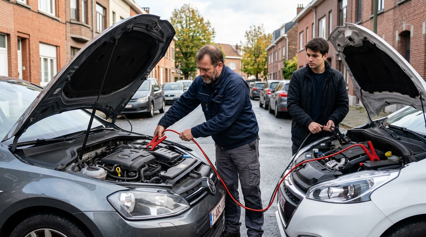 Démarrer une voiture avec des câbles de démarrage à Bruxelles : guide complet étape par étape