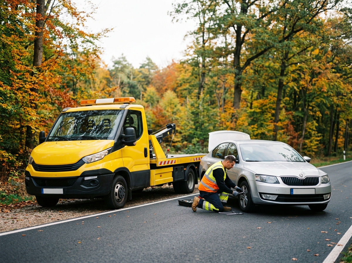 intervention-de-depannage-voiture-a-tervuren-7ell Intervention de dépannage voiture à Tervuren par un professionnel sur le bord de la route.