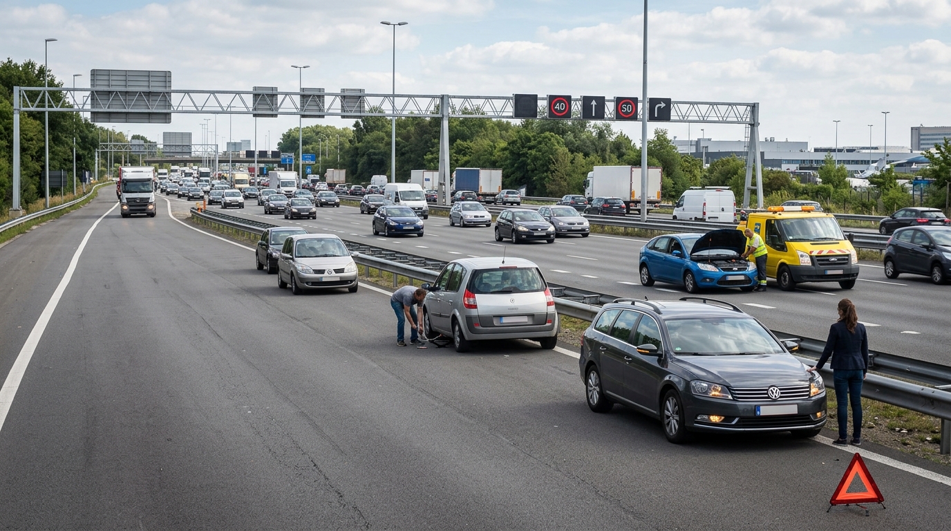 Les pannes les plus fréquentes sur le ring de Bruxelles