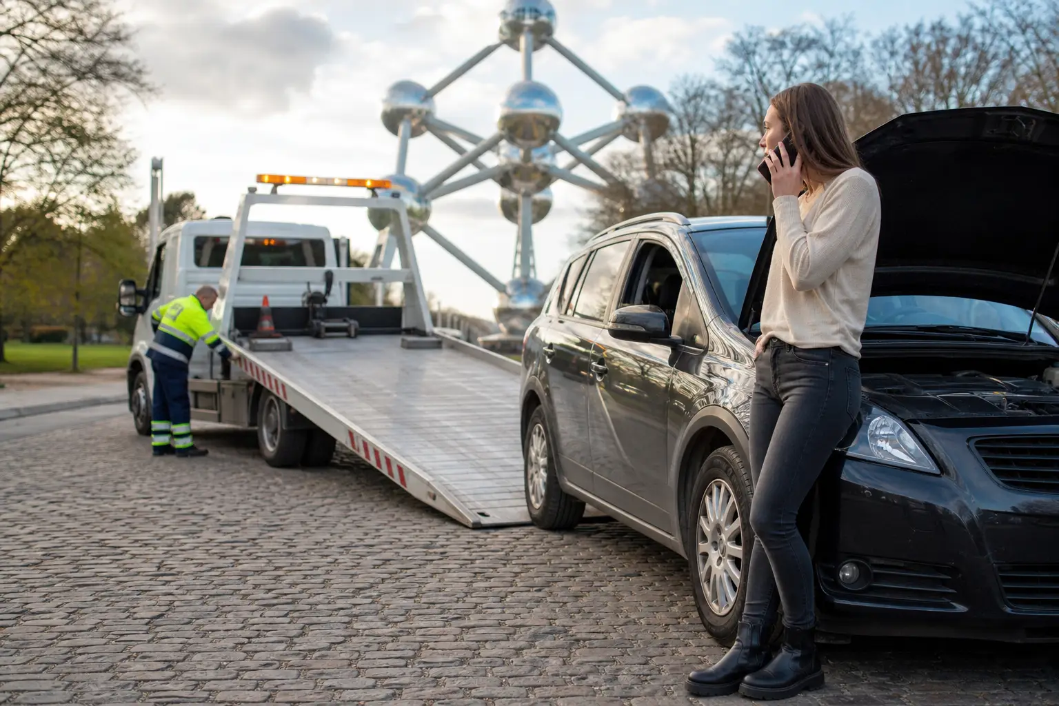 Assistance dépannage voiture Bruxelles : deux solutions face à la panne