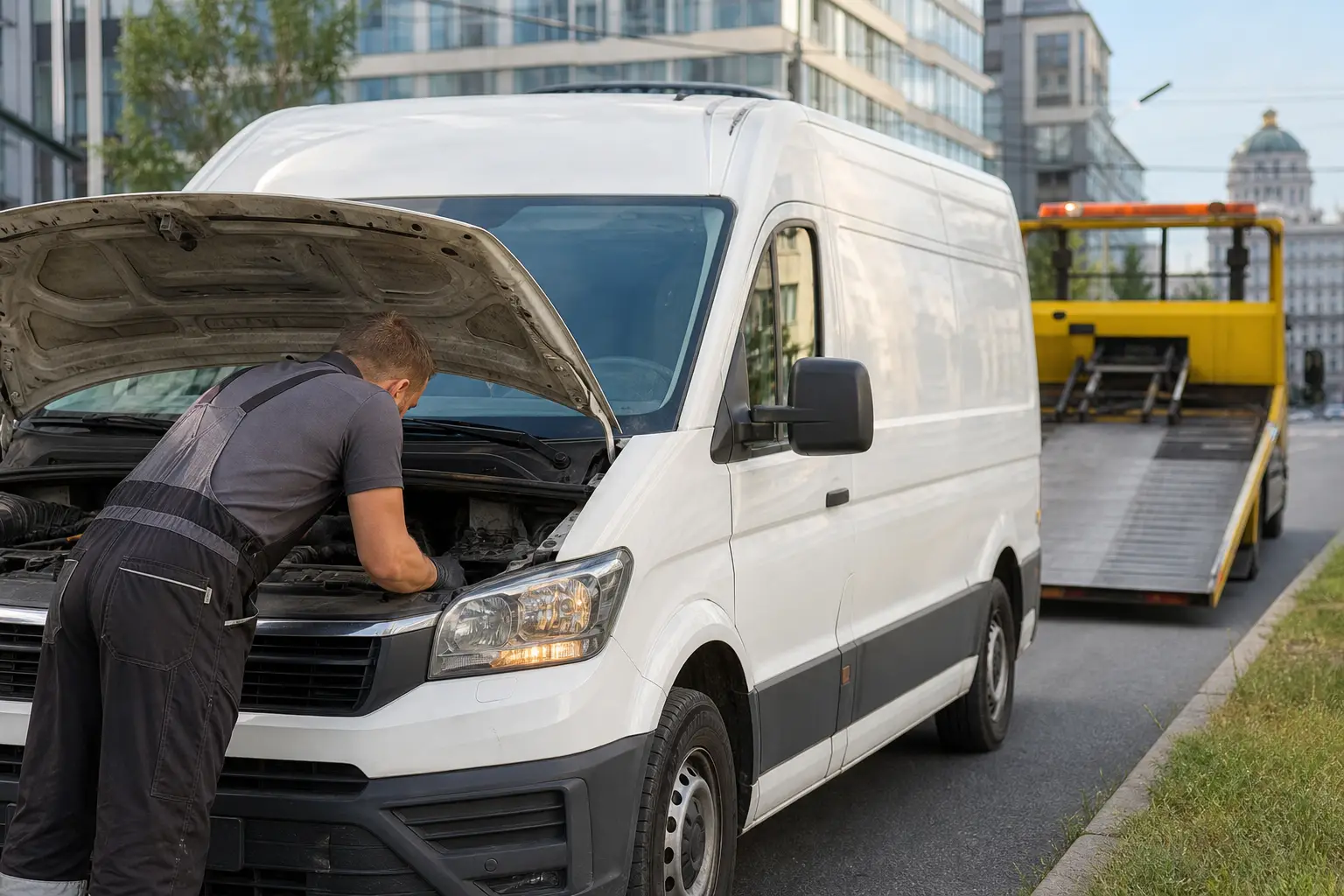 Camionnette immobilisée à Bruxelles : les pannes les plus fréquentes chez les utilitaires